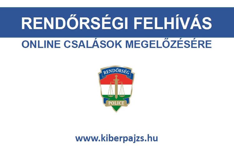 Rendőrségi Felhívás Online Csalások Megelőzésére