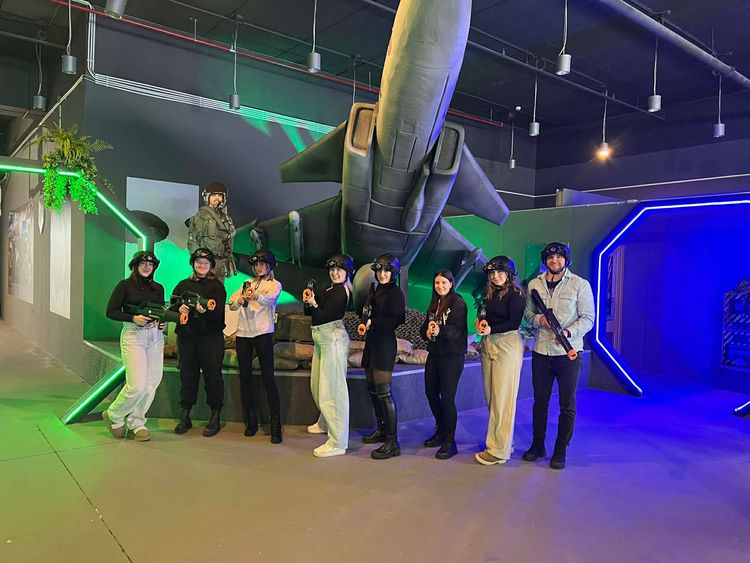 Tanulóink a Honvédelmi Élményközpontban, Győrben