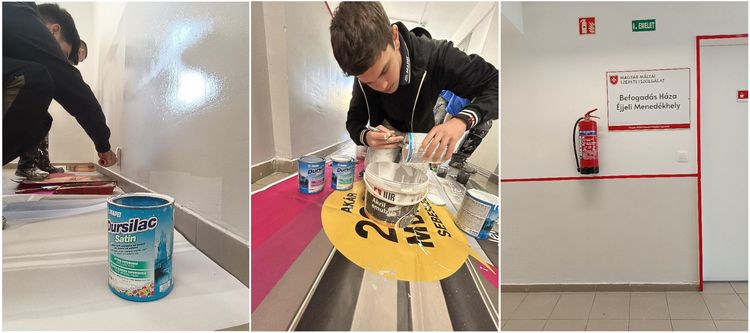 Festő tanulóink nemes célt szolgálva végeztek szakmai gyakorlatot