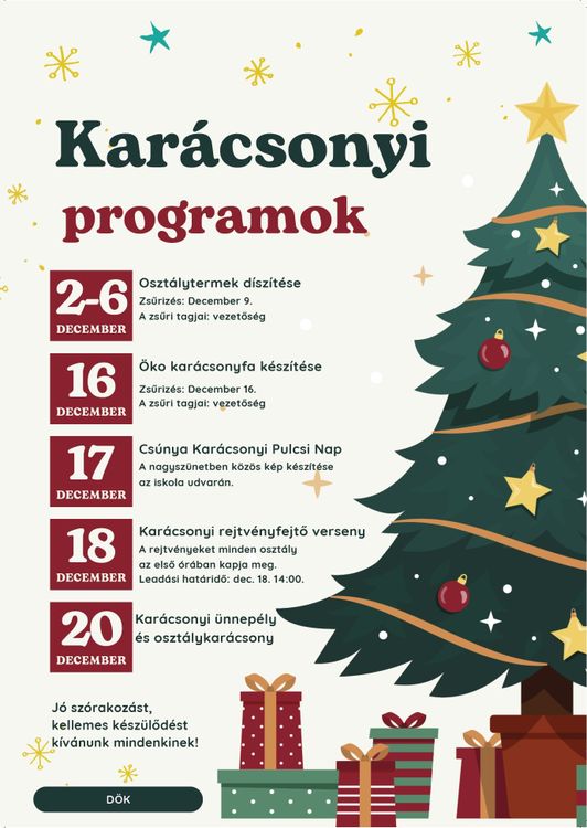 Decemberi programok