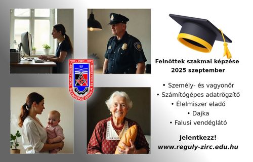 Felnőttek szakmai képzése  - 2025. szeptember